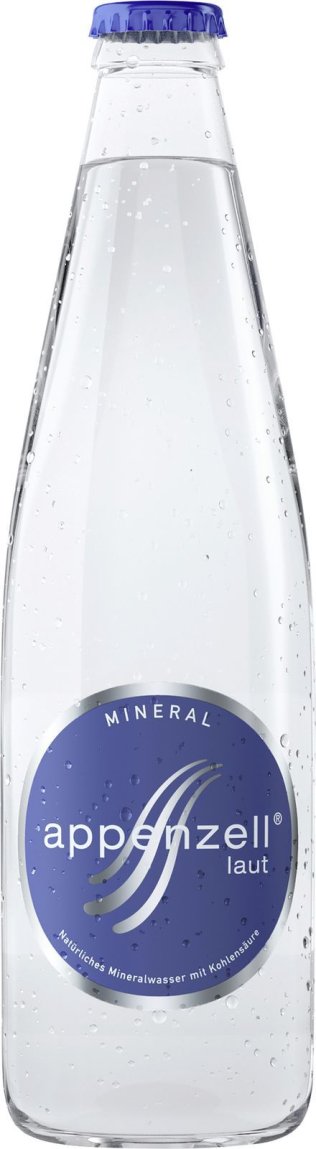 Appenzell Mineral laut mit CO2, Glas MW x24