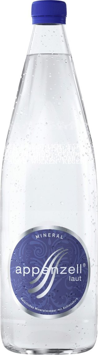 Appenzell Mineral laut mit CO2, Glas MW 80cl x12