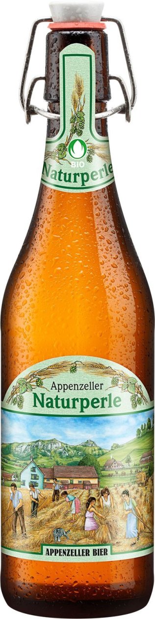 Appenzeller Naturperle naturtrüb BIO, Bügelflasche Glas MW 50cl x15
