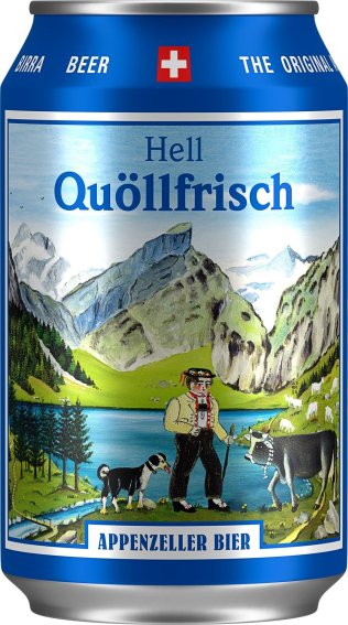 Appenzeller Quöllfrisch Lager hell, Dosen EW 33cl x24