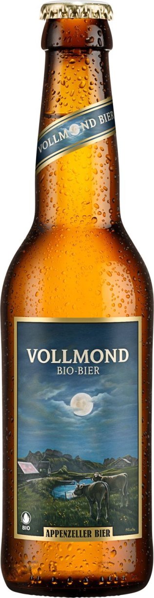 Appenzeller Vollmond Bier hell BIO, Glas MW 33cl x24