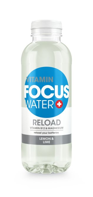 Focuswater RELOAD "Zitrone & Limette", PET EW 50cl x24