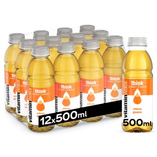 Glacéau Vitamin Water Think, (Citrus & Guava) PET EW CARTON x12