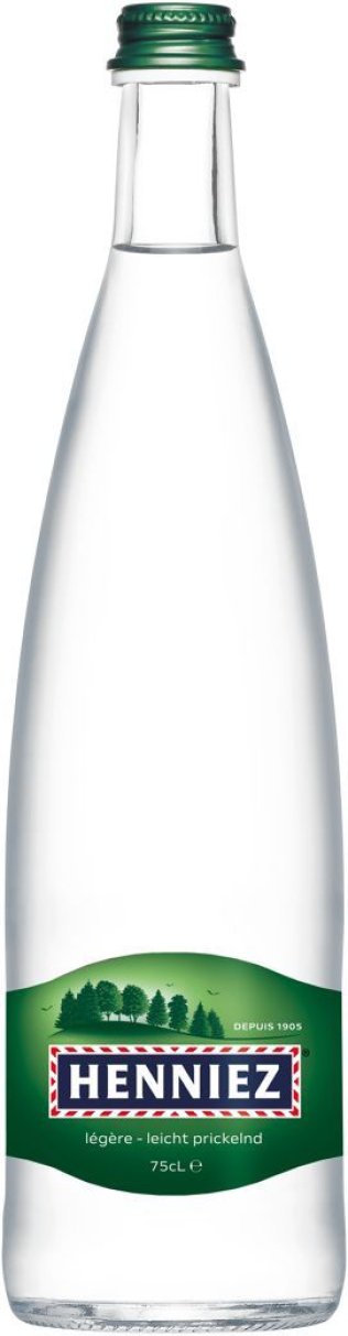 Henniez grün leicht prickelnd mit CO2, Glas MW HARASSE