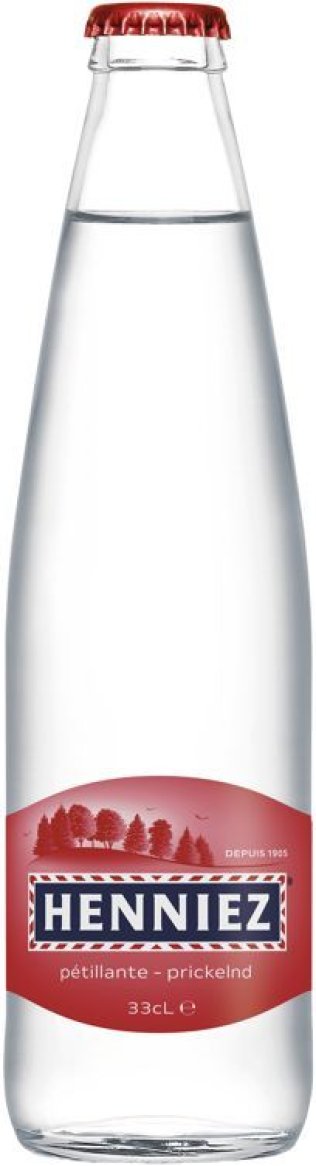 Henniez rot prickelnd mit CO2, Glas MW 33cl x24