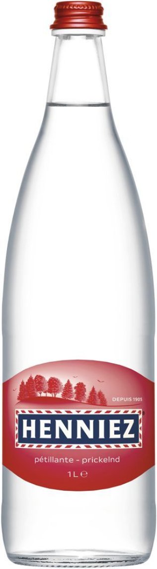 Henniez rot prickelnd mit CO2, Glas MW 100cl x12