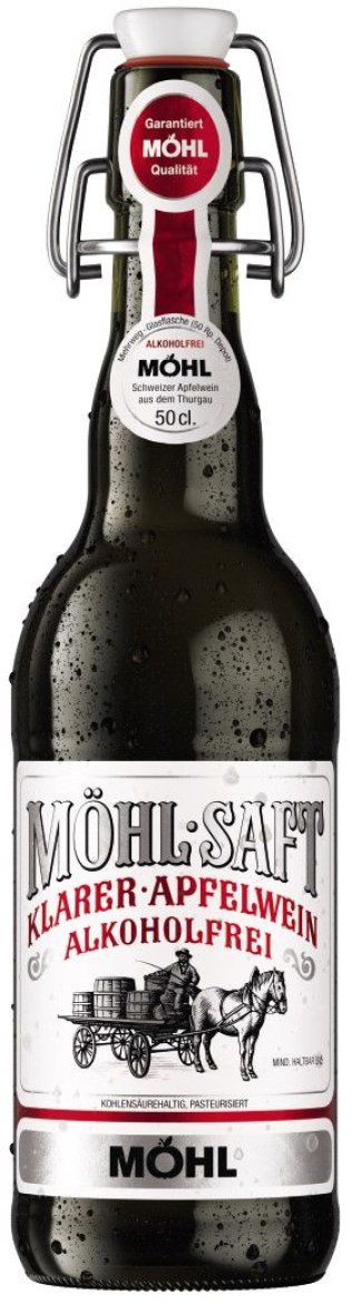 Möhl Saft klar (Spezial) alkoholfrei, Bügelflasche Glas MW x15
