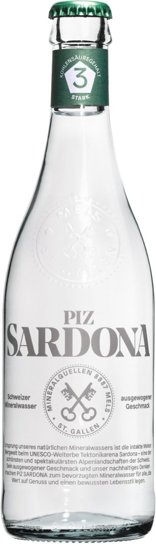 Piz Sardona Nr. 3 stark, Glas MW 40cl x20