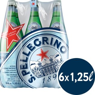 San Pellegrino mit CO2, EW PET 125cl x6