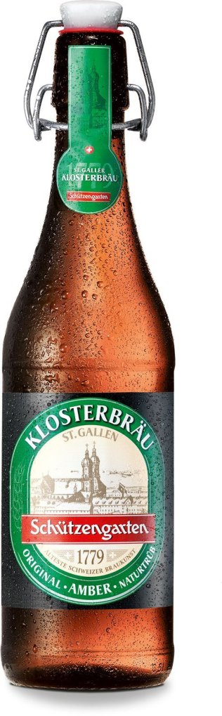Schützengarten Klosterbräu, Bügelflasche Glas MW 50cl x15