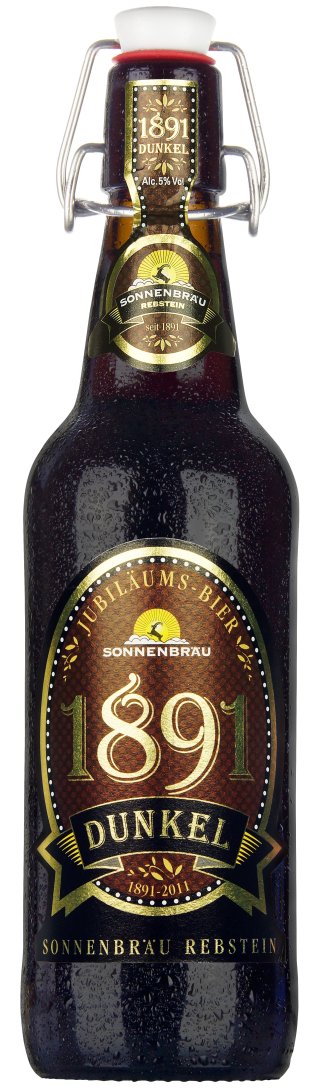 Sonnenbräu 1891 dunkel, Bügelflasche Glas MW 50cl x20