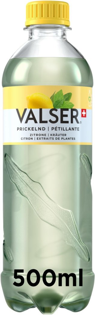Valser Prickelnd Zitrone & Kräuter, PET EW 50cl x24