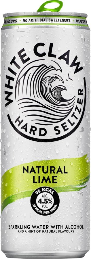 WHITE CLAW Natural Lime Hard Seltzer, Dosen EW CARTON