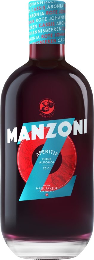 Aperitif Manzoni alkoholfrei, herber und beerig-fruchtiger Aperitif 70cl x6