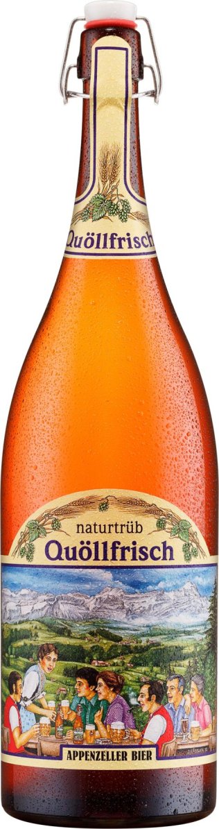Appenzeller Bier Quöllfrisch naturtrüb, Glas EW 300cl