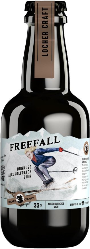 Locher Craft Freefall Alkoholfrei Dunkel, Glas MW 33cl x10