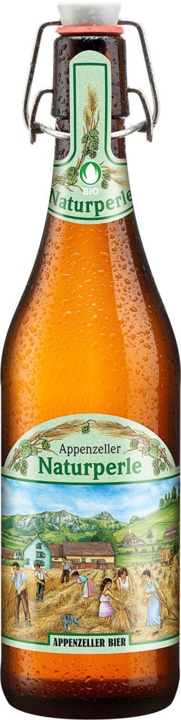 Appenzeller Naturperle naturtrüb BIO, Bügelflasche Glas MW 50cl x15