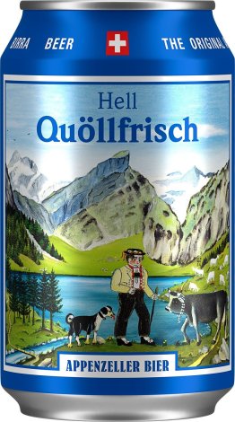 Appenzeller Quöllfrisch Lager hell, Dosen EW 33cl x24