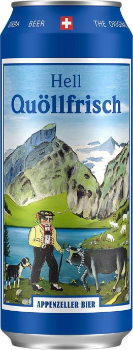 Appenzeller Quöllfrisch Lager hell, Dosen EW 50cl x24