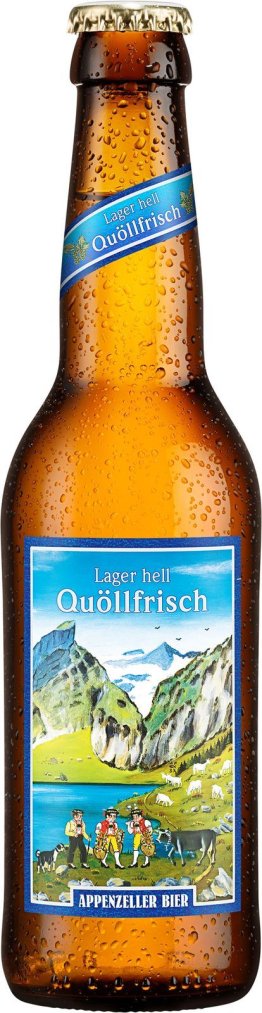 Appenzeller Quöllfrisch Lager hell, Glas MW 33cl x24