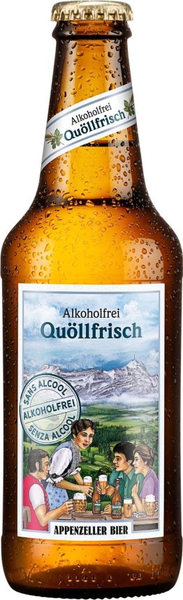 Appenzeller Quöllfrisch alkoholfrei, Glas EW 33cl x10