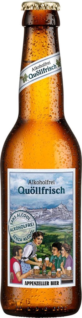 Appenzeller Quöllfrisch alkoholfrei, Glas MW 33cl x24