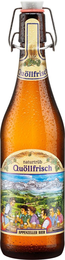 Appenzeller Quöllfrisch naturtrüb, Bügelflasche Glas MW 50cl x15