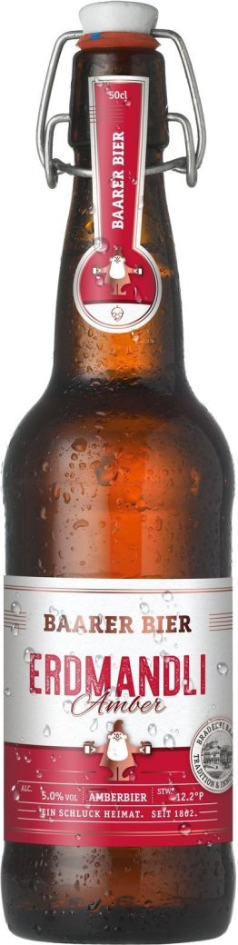 Baarer Erdmandli Amber, Bügelflasche Glas MW 50cl x15