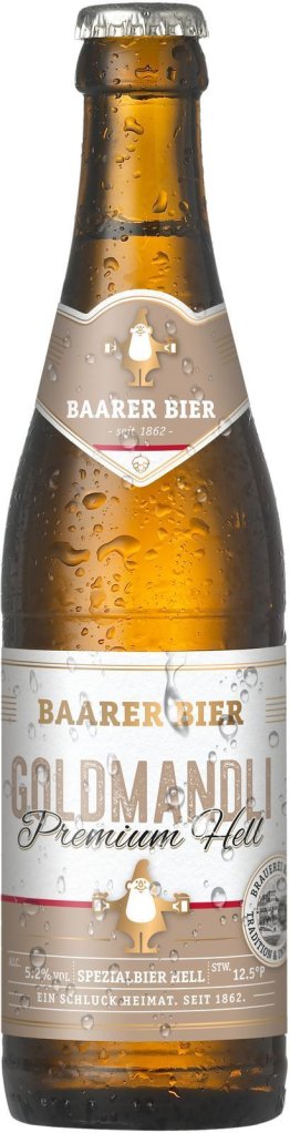 Baarer Goldmandli Premium Hell, Glas MW 33cl x24