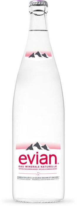 Evian ohne CO2, Glas MW 100cl x12
