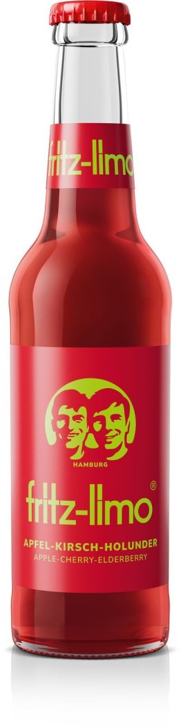 Fritz-Kola Apfel-Kirsch-Holunder, Glas MW 33cl x24