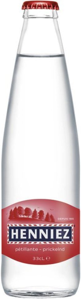 Henniez rot prickelnd mit CO2, Glas MW 33cl x24