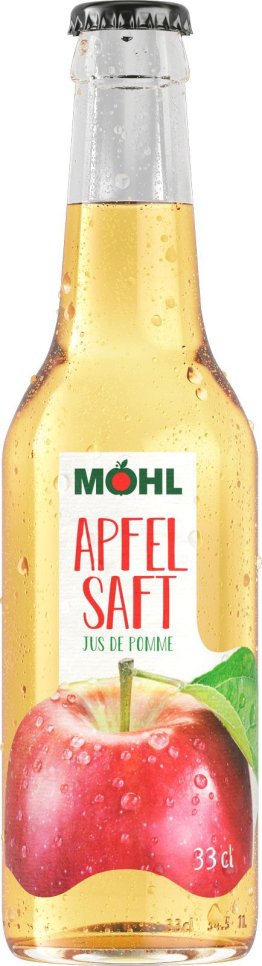 Möhl Apfelsaft hell, Glas MW 33cl x24