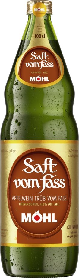Möhl Saft vom Fass (trüb), Glas MW 100cl x12