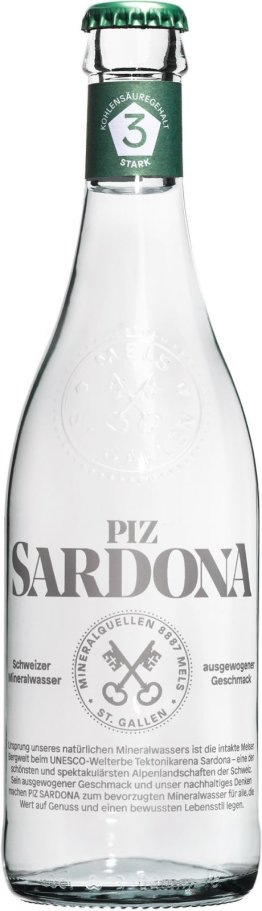 Piz Sardona Nr. 3 stark, Glas MW 40cl x20