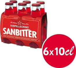 SanPellegrino Sanbitter Rosso, Glas EW 10cl x6