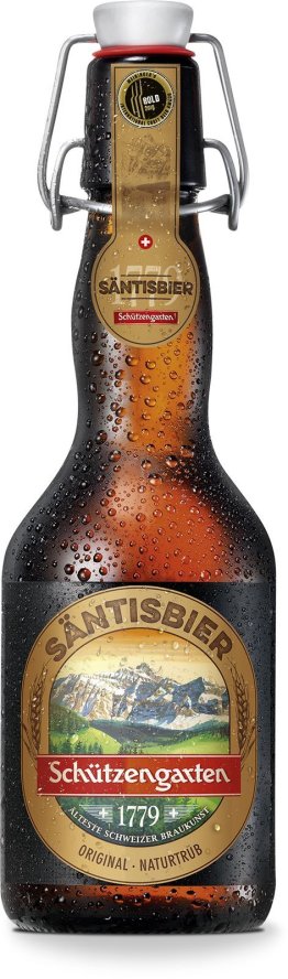 Schützengarten Säntisbier, Bügelflasche Glas MW HARASSE x20