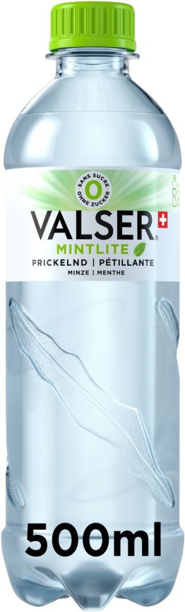 Valser Mintlite (Prickelnd Minze), PET EW 50cl x24