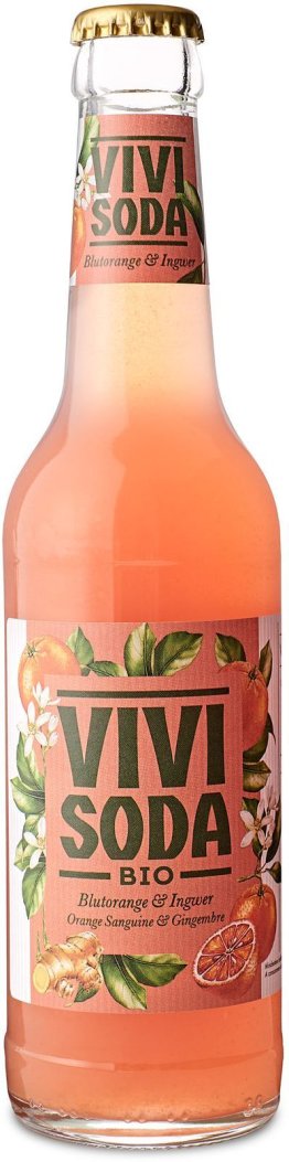 Vivi Soda Blutorange-Ingwer BIO, Glas MW x24