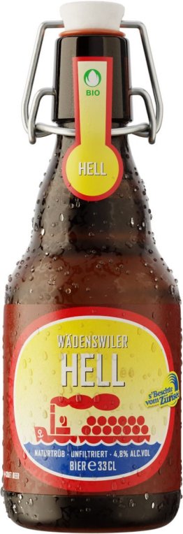 Wädenswiler Hell BIO, Bügelflasche Glas MW 33cl x20