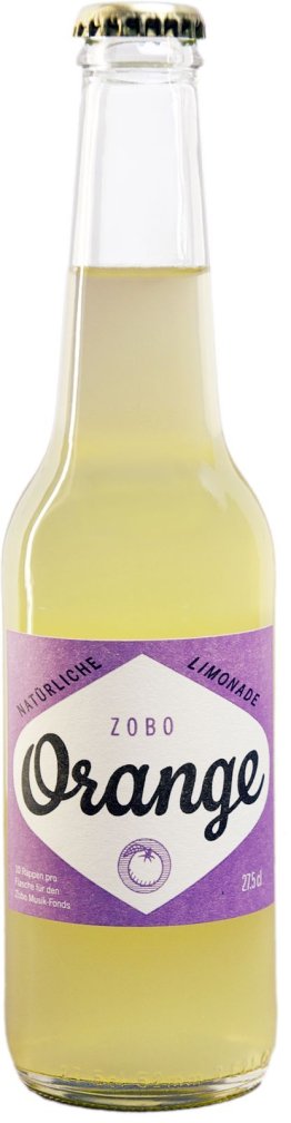 Zobo Orange Bio Limonade, Glas EW 27cl x20